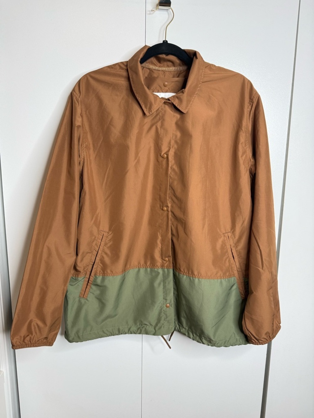 Herschel Supply Co. Lightweight Voyage Jacket Brown and Green Packable XL